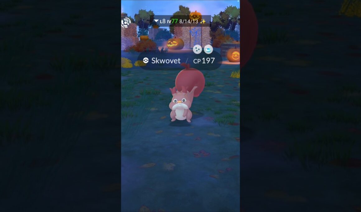 Got shiny ✨ skwovet in pokemon go ! #shorts #viral #pokemongo #trending #shortsvideo