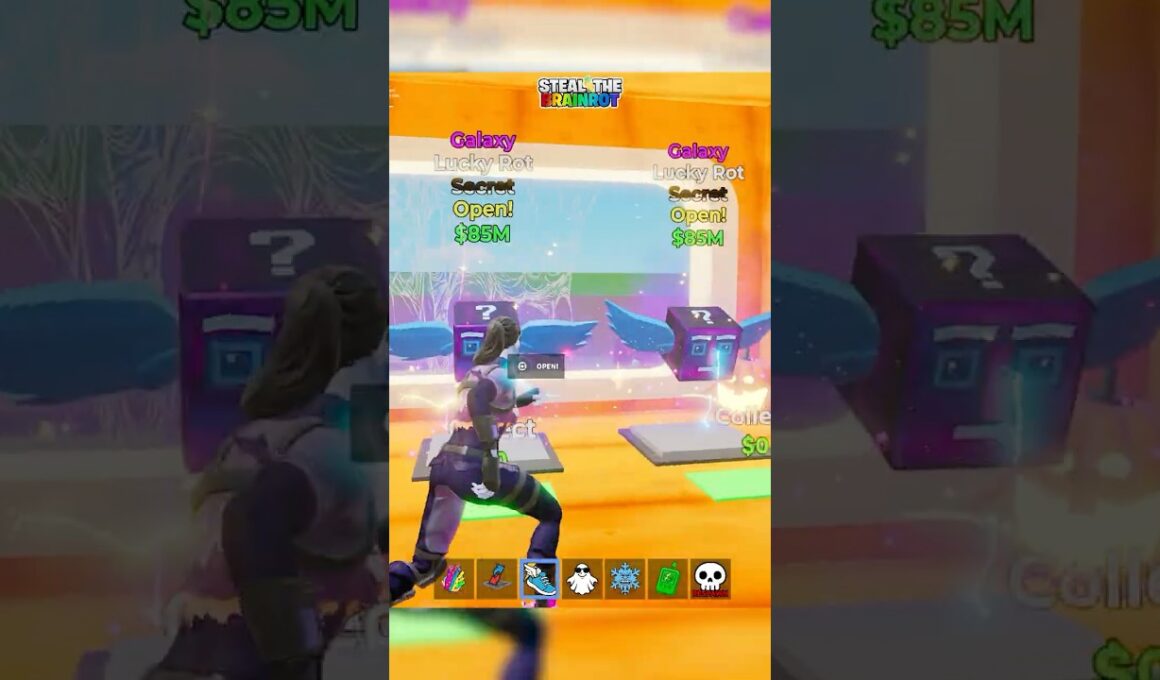 自分の拠点を全部『シークレットラッキーロット』で埋めて全て開けてみた結果💀 #フォートナイト #fortnite #brainrot