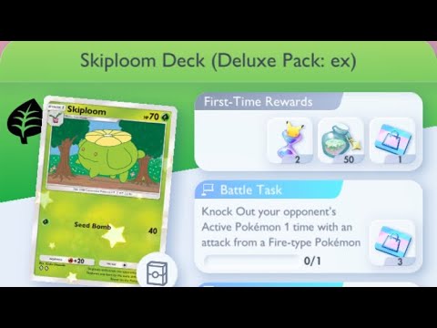 Pokémon TCG Pocket - Step-Up Battle [Beginner] | Skiploom Deck (Deluxe Pack: ex)