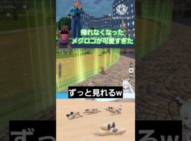 【切り抜き】ワイルドゾーンに帰れなくなったメグロコが可愛すぎたwwww　#切り抜き #vtuber #ポケモンza #ポケモン
