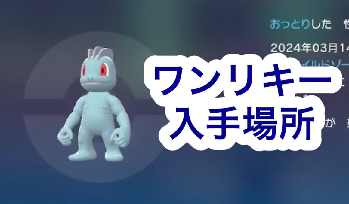 【ポケモンZA】ワンリキー入手場所