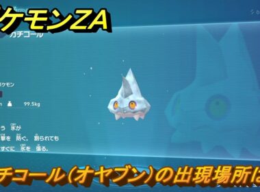 ポケモンＺＡ　カチコール（オヤブン）の出現場所は？図鑑１７４　＃６１６　【Pokémon LEGENDS Z-A】