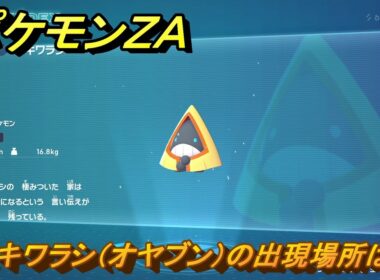 ポケモンＺＡ　ユキワラシ（オヤブン）の出現場所は？図鑑１６９　＃６１４　【Pokémon LEGENDS Z-A】