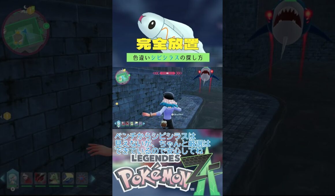 【完全放置】色違いシビシラスの厳選方法【ポケモンレジェンズZA】 #ポケモン #レジェンズza #色違い #シビシラス  #ベンチ厳選 #メガシビルドン #shorts