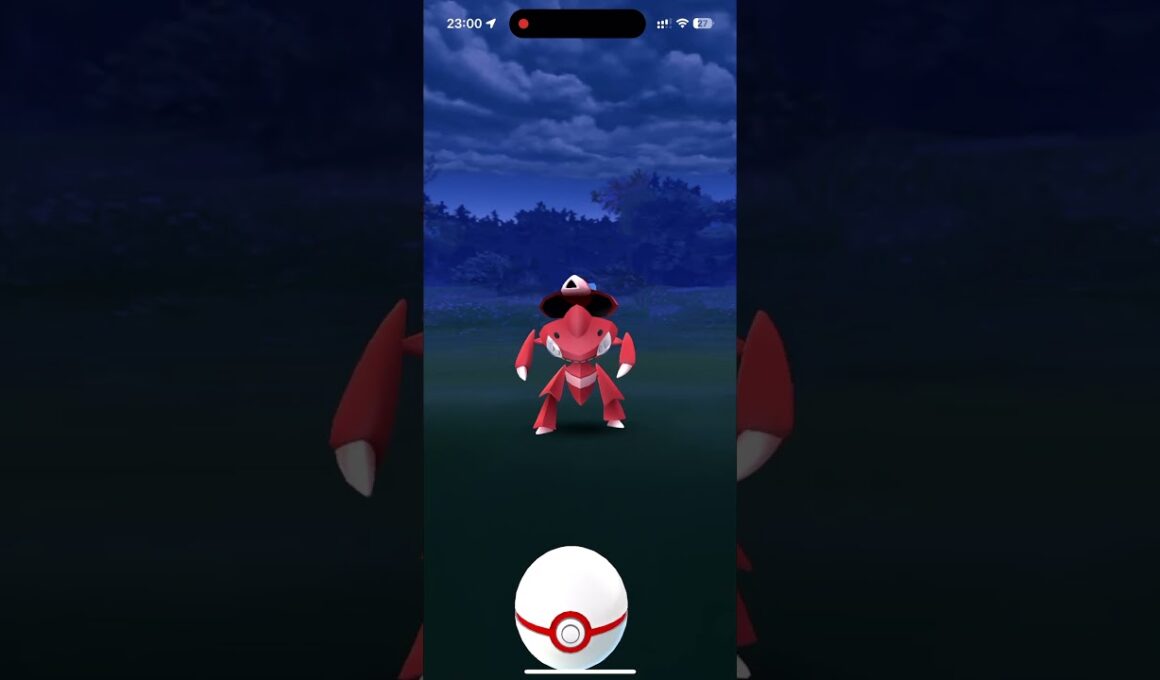 【ポケモンGO】色違いゲノセクト（アクアカセット）があらわれた！/SHINY Genesect appeared！ #shorts