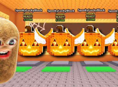 スプーキーラッキーブロックを100個開けるブレインロットを盗むロブロックス (Roblox)