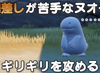日差しが苦手なヌオー、ギリギリを攻める。【ポケモンSV】