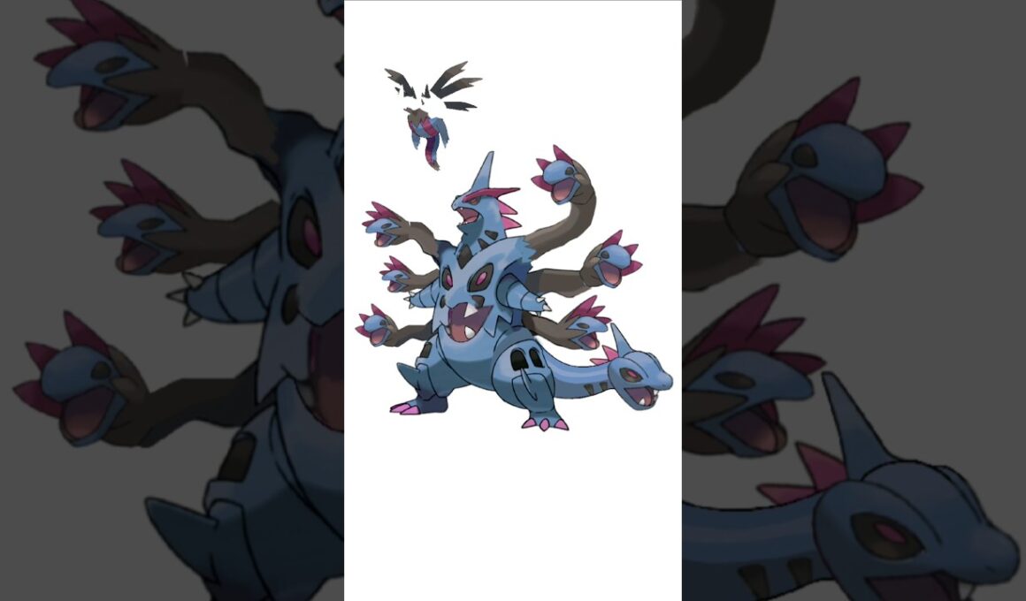 メガバンギラス＋サザンドラ。九頭竜　#ポケモンフュージョン #メガバンギラス #改造ポケモン  #伝説のポケモン #色違いポケモン