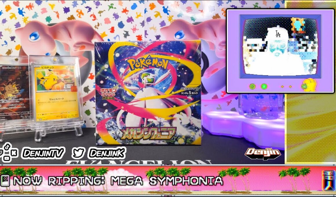 Denjin Japanese Pokémon TCG Rip & Reveal Stream - Mega Symphonia