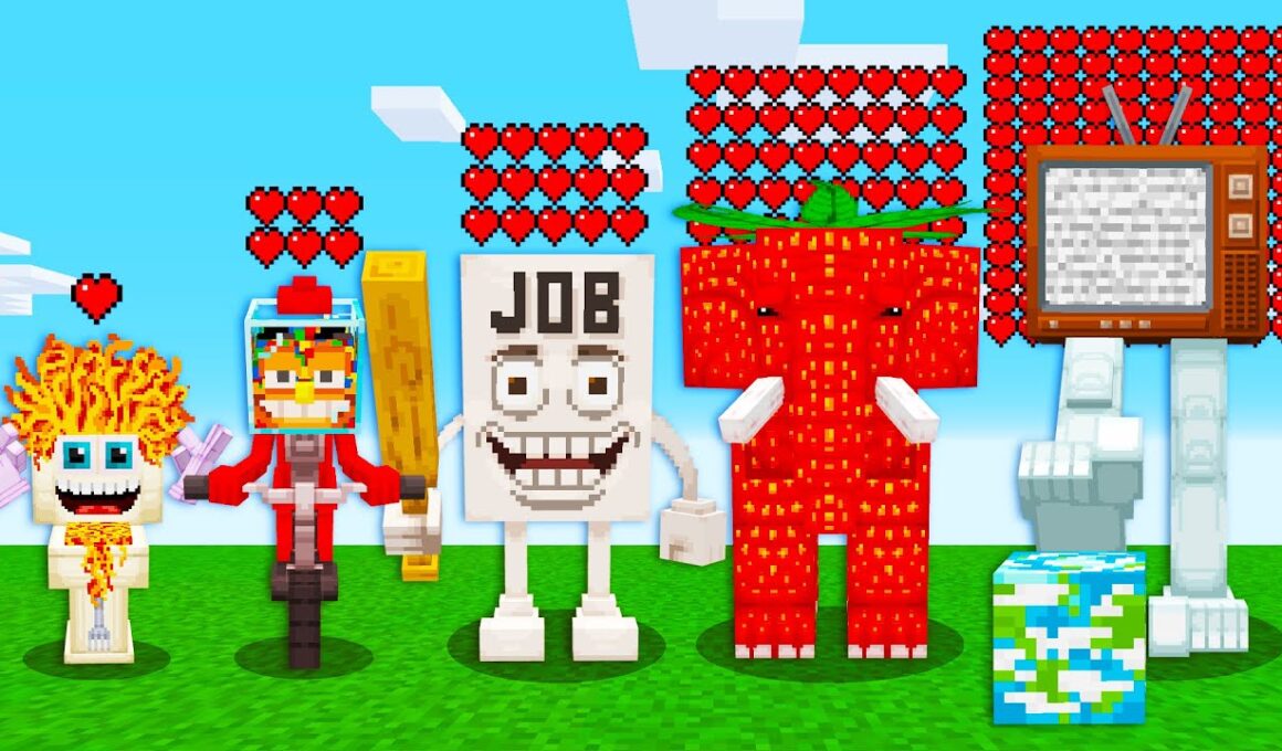 新しい超激レアのブレインロットたちに変身できる世界がヤバすぎた【まいくら・マインクラフト・トゥントゥントゥンサフール/トララレロ トラララ/ITALIAN BRAIN ROT】