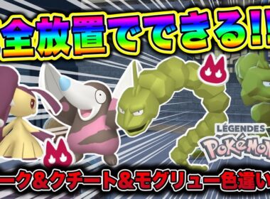 【ポケモンZA】完全放置でできる！イワーク&クチート&モグリュー色違い厳選方法！