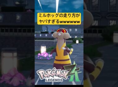 ミルホッグの走り方が面白すぎるwww #ポケモン #pokemon #ポケモンレジェンズza #nintendo #任天堂 #ゲーム