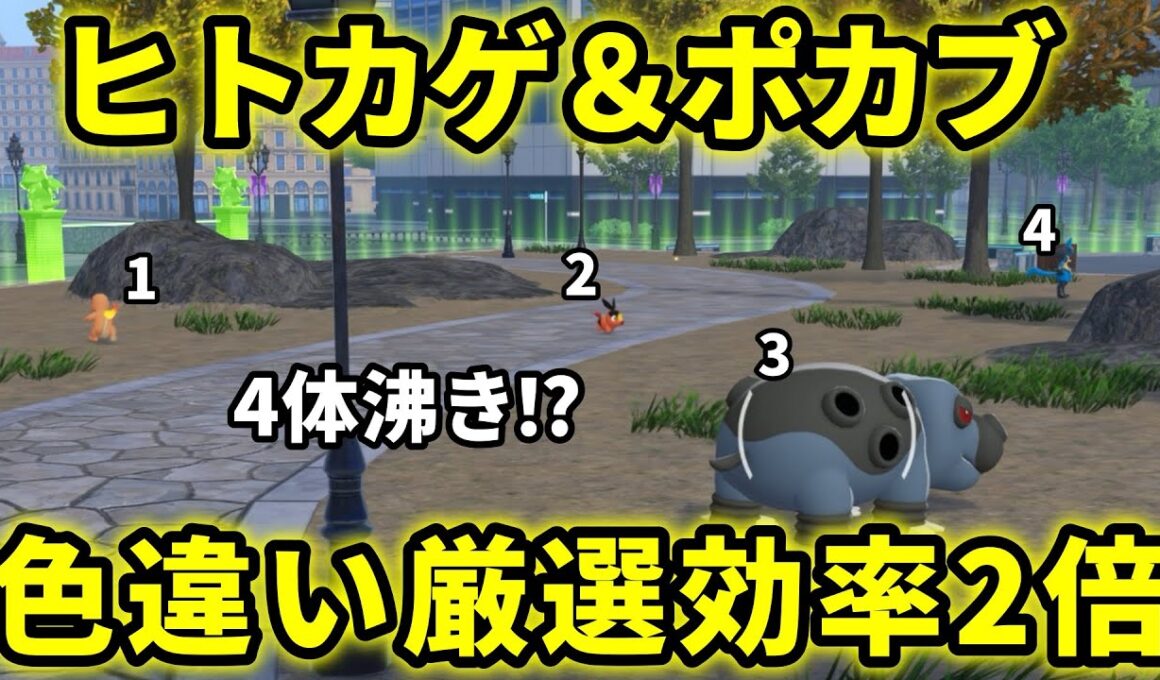 【ポケモンZA】ヒトカゲ、ポカブ色違い厳選効率2倍にする方法がヤバ過ぎる！