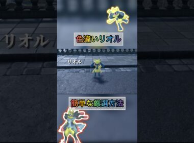 色違いリオルを簡単な方法で入手する方法がやばいw 【#ポケモンza 】