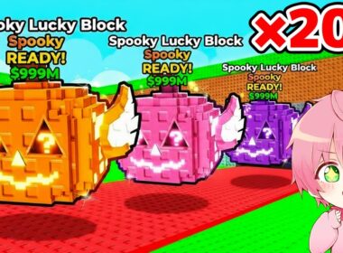 全種類のラッキーブロックを200個開けるブレインロットをロブロックス..