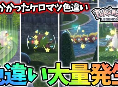 【大量色違い】ケロマツ色違い厳選の裏側がヤバすぎた...【レジェンズza】