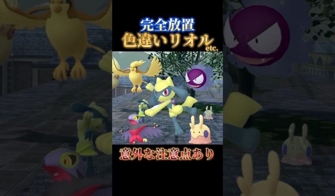 【4時間8体】完全放置で色違いリオルや色違いヌメラ色違いルチャブルも狙えるが問題点もありな神スポット発見【ポケモンZA】#shorts #ポケモン #つっつー #pokemon