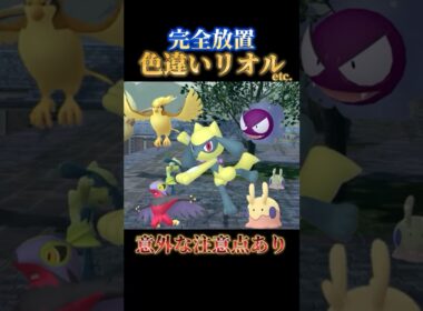 【4時間8体】完全放置で色違いリオルや色違いヌメラ色違いルチャブルも狙えるが問題点もありな神スポット発見【ポケモンZA】#shorts #ポケモン #つっつー #pokemon