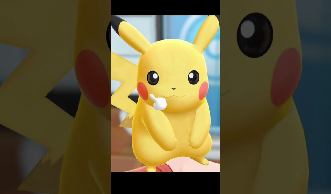 ピカチュウのほっぺ頬　触る　柔らかさ #ポケモン #レッツゴーピカチュウ #ピカチュウ