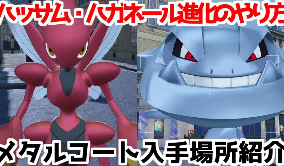【ポケモンZA】メタルコート ストライク ハッサム イワーク ハガネール 出現場所 入手方法 進化方法 攻略 【Pokémon LEGENDS ジガルデ ポケモン レジェンズ ジガルデ】