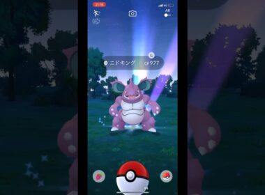 ポケモンGOでニドキングをゲット！ #pokemongo #pokemon #nodoking #ポケモンGO #ポケモン #ニドキング
