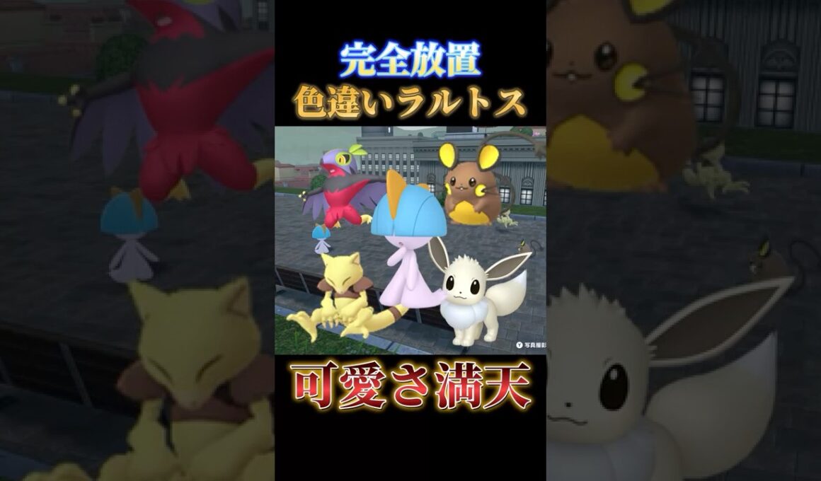【レアポケ大量】完全放置で色違いラルトス、イーブイ、ケーシィを同時に狙える神スポット発見【ポケモンZA】#shorts #ポケモン #つっつー #pokemon