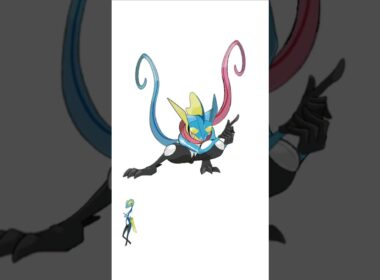 ゲッコウガ＋インテレオン。長舌長尾スナイパー　#ポケモンフュージョン #ゲッコウガex ゲッコウガ  #伝説のポケモン #メガゲッコウガ #色違いポケモン