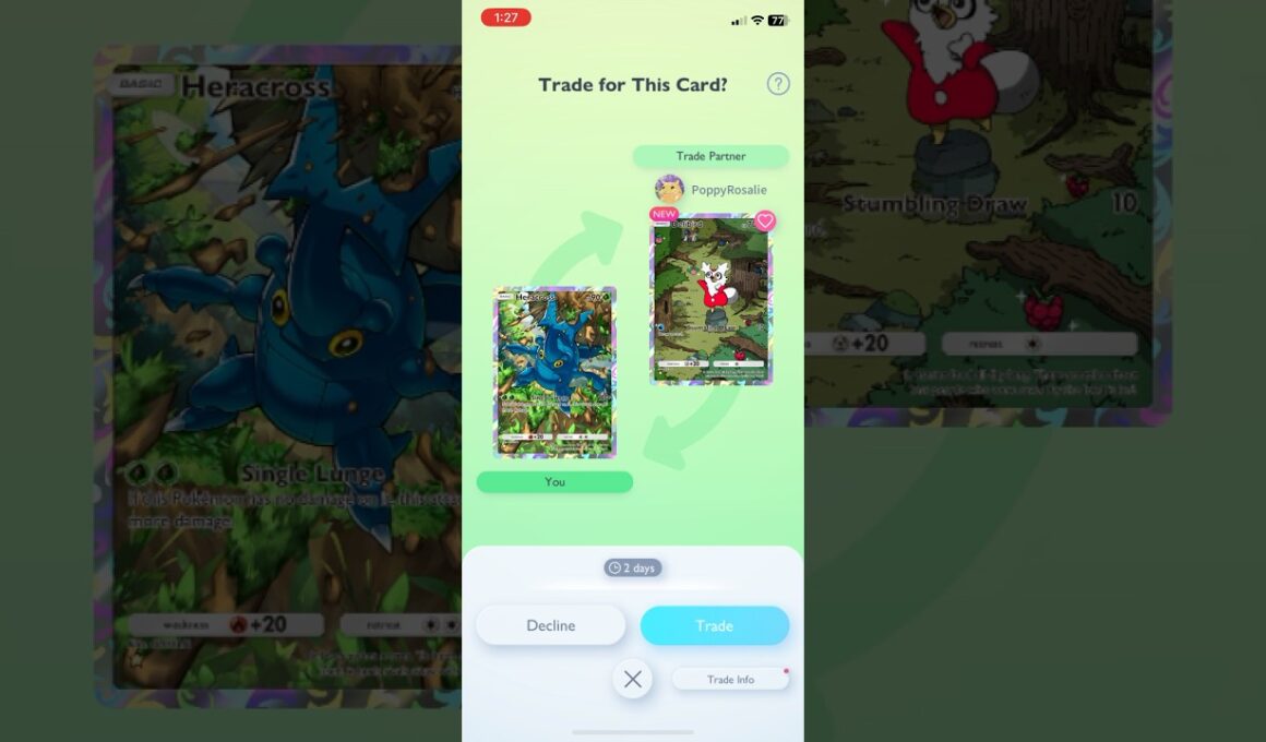 Pokémon TCG Pocket - Trade #70 | Heracross (Illustration Rare) for Delibird (Illustration Rare)