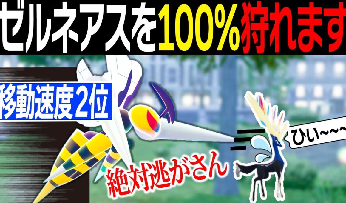 【全ポケモン移動速度2位】メガスピアーなら速すぎてゼルネアスを逃がしません。【レジェンズZA】【ランクバトル】