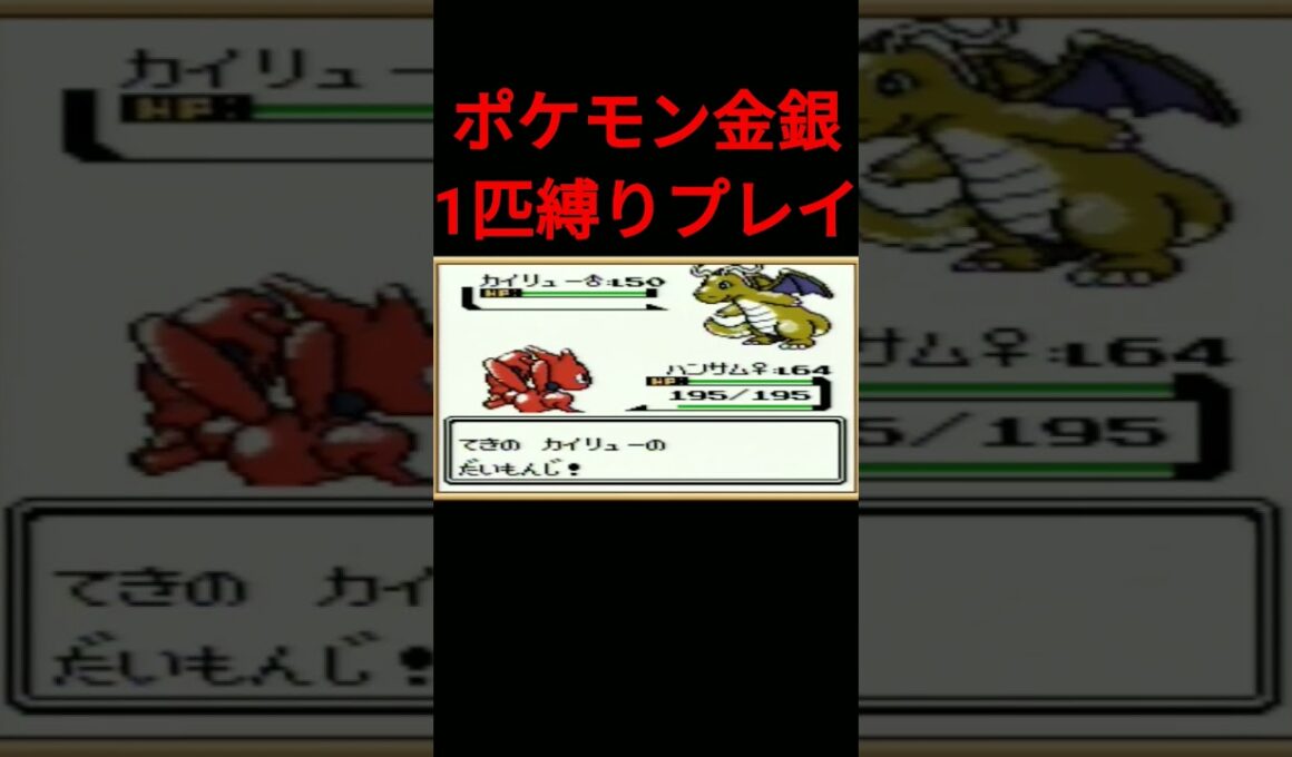 【ポケモン金銀】ポケモン金銀1匹縛りプレイ!!ハッサムver【縛りプレイ】#ポケモン金銀 #縛りプレイ #ハッサム #ゲーム実況