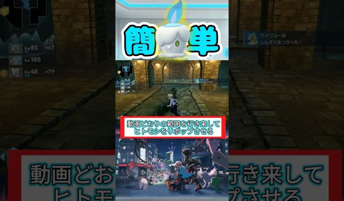 【色厳選】超効率化!5分で色違いヒトモシをゲットする方法【ポケモンZA】 #ポケモン #色違い #厳選 #ひかるおまもり #ポケモンza