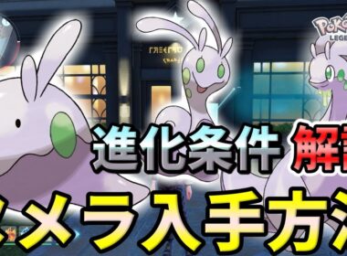 【ポケモンZA】ヌメラ（ヌメイル・ヌメルゴン）の入手方法・出現場所！ヌメルゴンの少し特殊な進化条件も解説します！【ポケモンレジェンズZA】