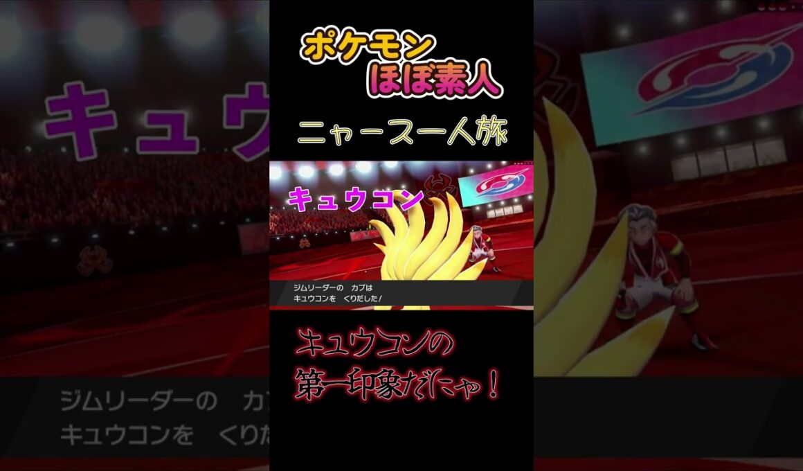 【ポケモン剣盾ニャース一人旅、キュウコンの第一印象にゃ】