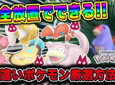 【ポケモンZA】完全放置でできる！ヤドン&マッギョ&ミミロル&ウデッポウ&コイキング色違い厳選方法！