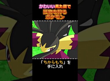 かわいい見た目で獲物を狩るポケモン