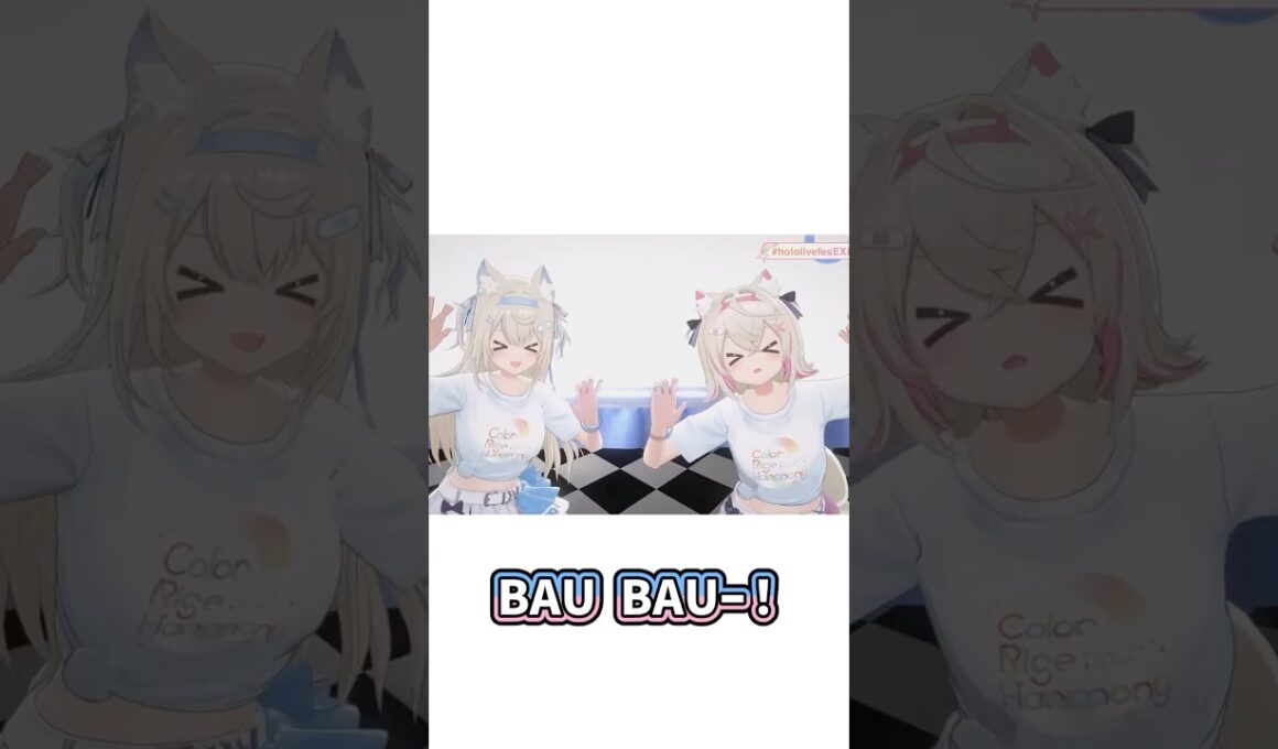 公式配信でシンクロするフワモコがかわいすぎる【ホロライブ／ホロライブ切り抜き／夏色まつり／FUWAMOCO／一条莉々華】#shorts #ホロライブ #hololive