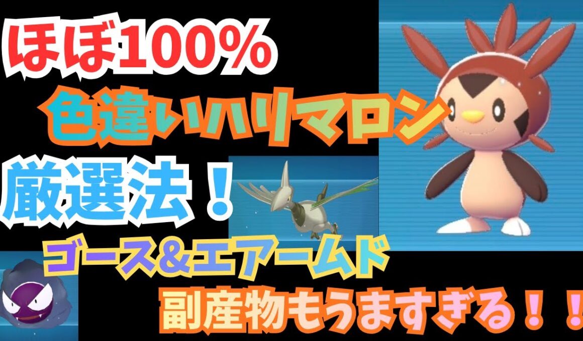 ほぼ100％色違いハリマロン厳選法　副産物もおいしすぎる！！【Pokémon LEGENDS Z-A】