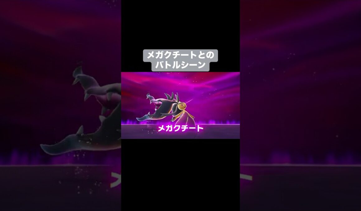 メガクチートとのバトルシーン