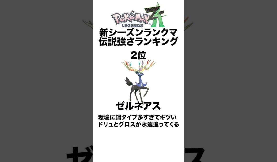 個人的ランクマ伝説評価 #shorts #ポケモンza #pokemon  #対戦 #ヒューガ#ゼルネアス #ディアンシー #イベルタル #メガ進化