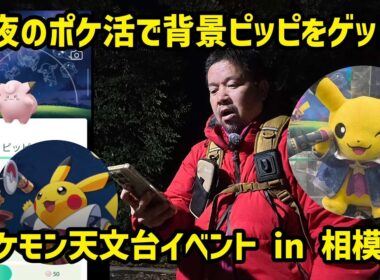 【ポケモンGO】星座背景ピッピを求めて、真夜中のポケ活 ポケモン天文台コラボイベント