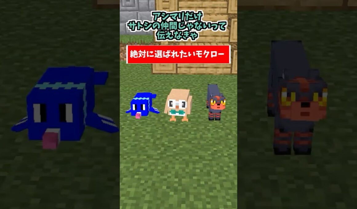 絶対に選ばれたいが為に他を蹴落とすタイプのモクロー【エッホエッホ】【ポケモン】【サンムーン】【マイクラアニメ】【マインクラフト】