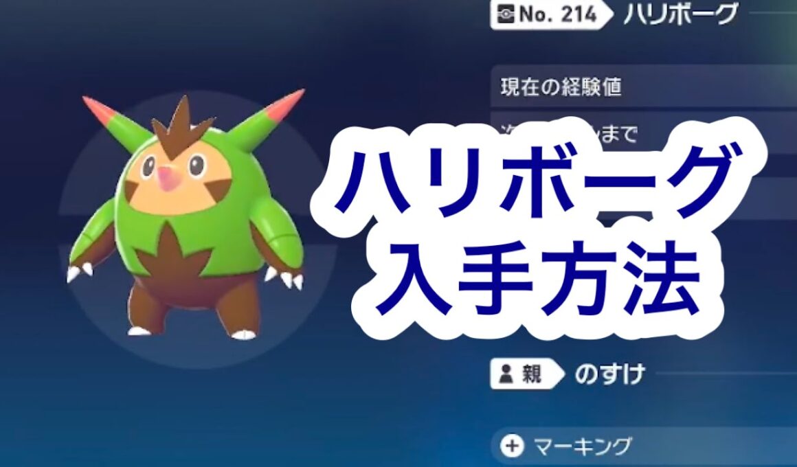 【ポケモンZA】ハリボーグ入手方法