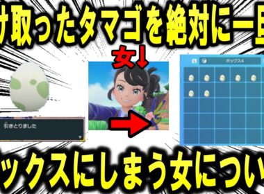 「受け取ったタマゴを絶対にボックスにしまう女」について解説【ポケモンSV】