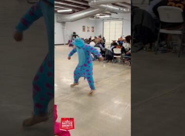 Sully spotted in Carnegie! 🎃🪶#native #fyp #indigenous #halloween #powwow #fypシ #foryou