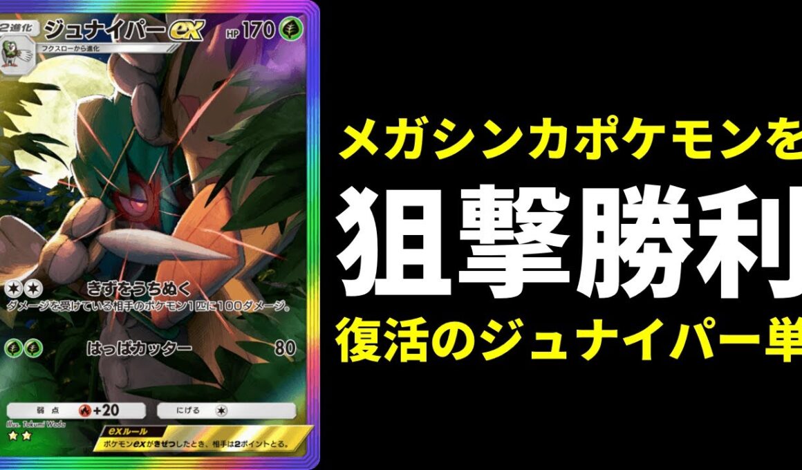 【ポケポケ】新環境『ジュナイパー』の評価爆上がり。メガシンカ狙撃するだけで勝てる新ジュナイパーデッキを紹介します。【ポケカ/Pokémon Trading Card Game Pocket】