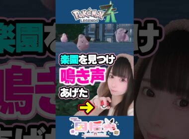 ピッピゾーンを見つけて鳴き声を発し顔面ザ・ワールドを起こすゲーム実況者 #ポケモンZA #shorts