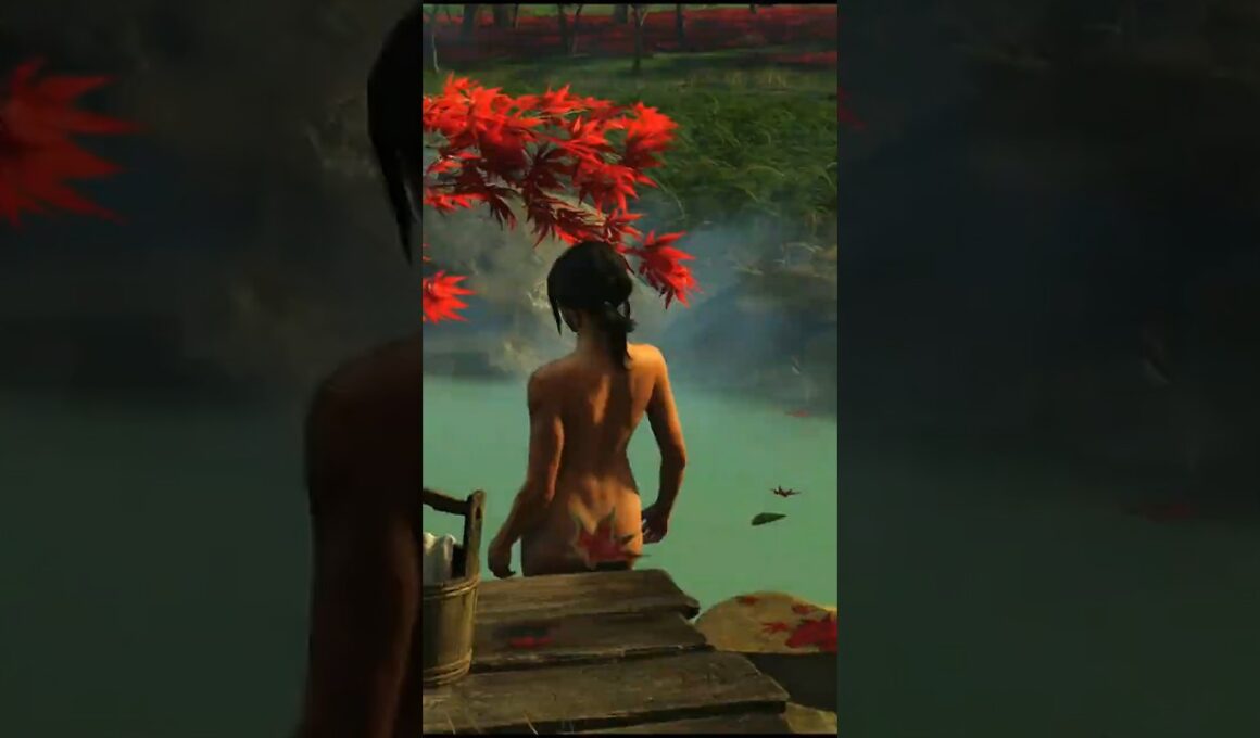 温泉に入浴中に敵が来たらどうなるの？ #ゴーストオブヨウテイ #ghostofyōtei #ghostofyotei