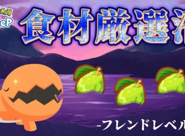 【ポケモンスリープ】ナックラーのFL10、食材厳選の沼にハマりました