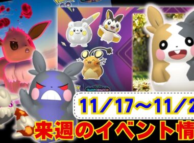 来週は色違いモルペコ初実装！週末はDMAXイーブイが登場！11月17日から11月23日までのイベントについてラジオ感覚でお聞きください【ポケモンGO】