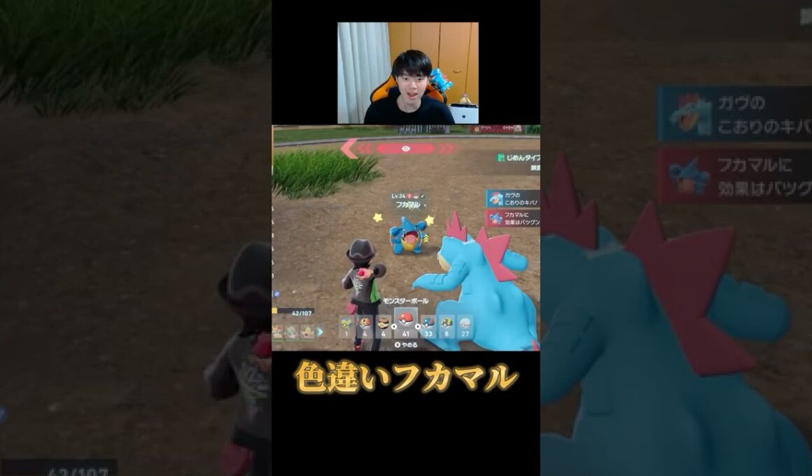 色違いフカマルをストーリー進行中に普通に出してしまった男【ポケモンZA】#shorts #ポケモン #つっつー #pokemon